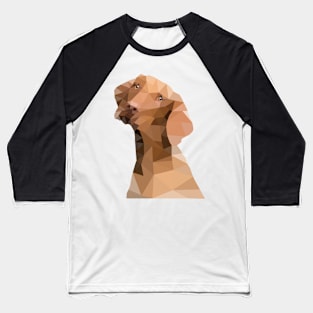 Low Poly Dog Baseball T-Shirt